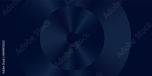 Abstract gold circle lines on dark background. Geometric stripe line art design. Modern luxury template. Suit for presentation, banner, cover, web