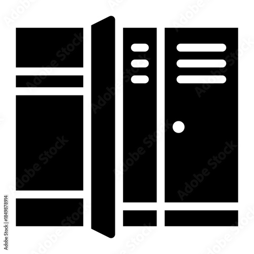 locker glyph icon