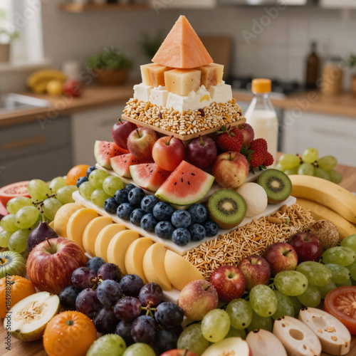 Updated dietary guidelines, represented by a pyramid