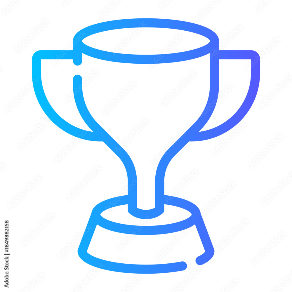 Obraz premium trophy gradient icon