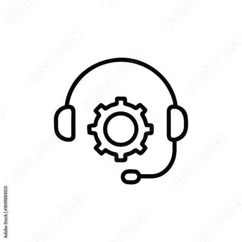 technical support headset settings gear icon