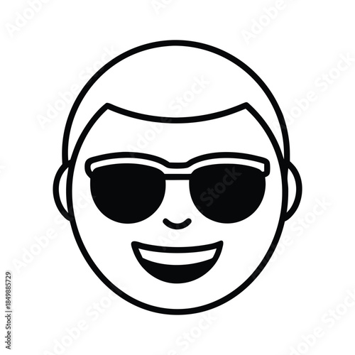 cool sunglasses emoji expression icon