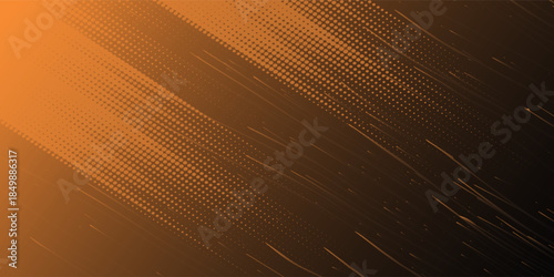 orange black brush Car sticker wrap pattern banner abstract sporty lines black orange color combination grunge brush modern pattern racing motorsport vector design.