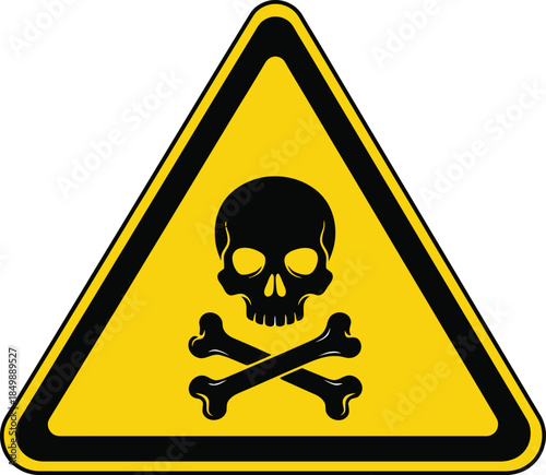 Warning sign of toxic or poisonous substances