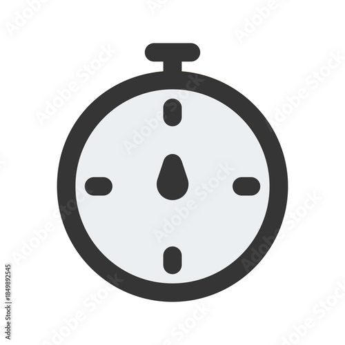 timer flat line icon