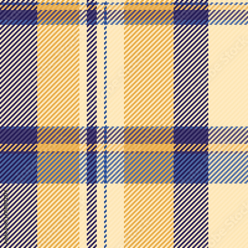 Industry check pattern texture, endless background seamless vector. Show plaid textile tartan fabric in light and indigo colors.