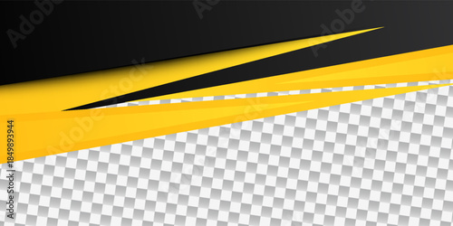 template corporate concept yellow black grey and white contrast background. Vector graphic design illustration, copy space. Eps 10