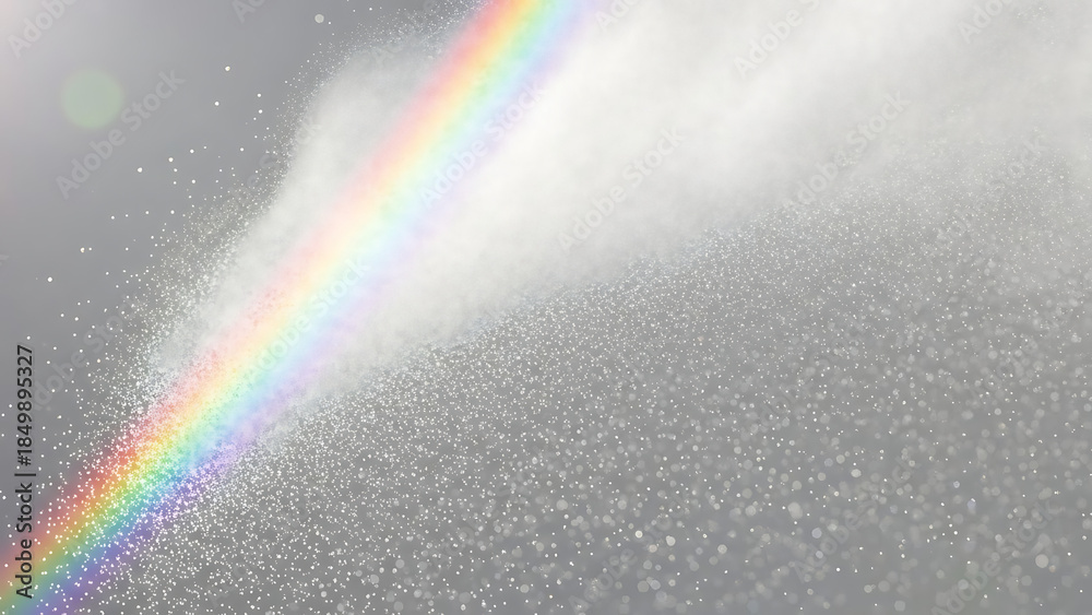 Fototapeta premium Abstract sparkling light effect with rainbow and soft focus background