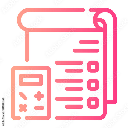 calculating gradient icon