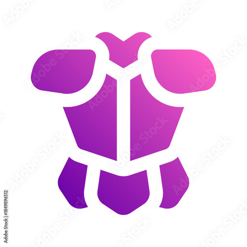 armor glyph gradient icon