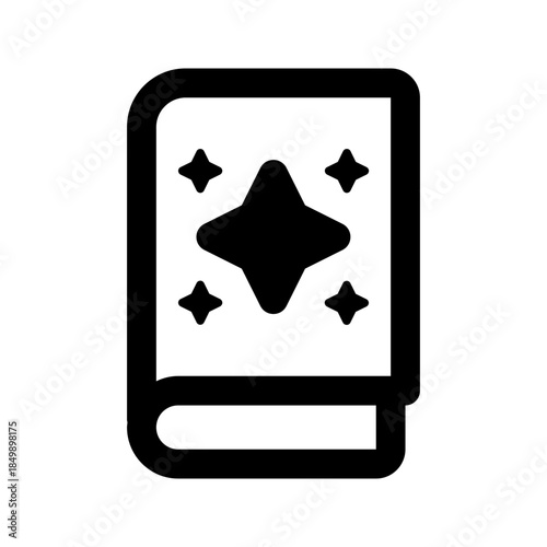 magic book line icon