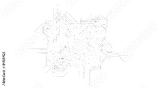 Detailed Sketch of Mechanical Engine Components.