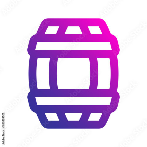barrel line gradient icon