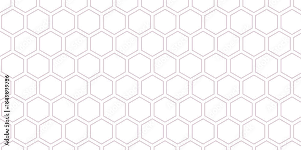 Fototapeta premium simple outline hexagon pattern for banner poster background.