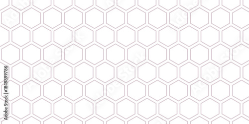 simple outline hexagon pattern for banner poster background.