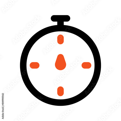 timer outline color icon