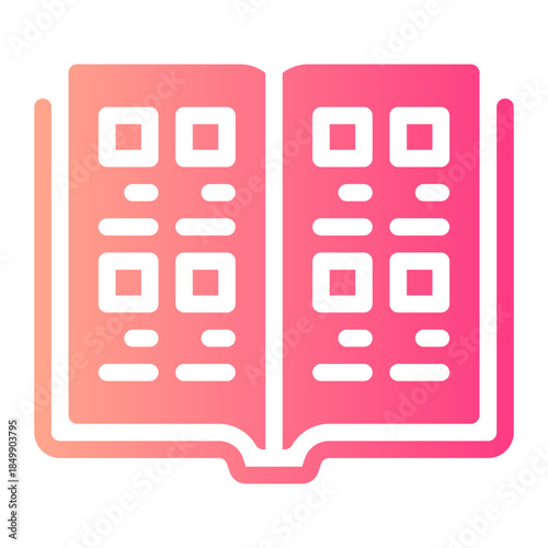 yearbook gradient icon