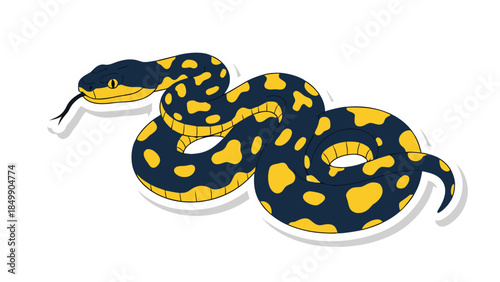 vector image of a snake
