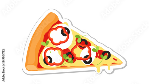 pizza slice vector illustration
