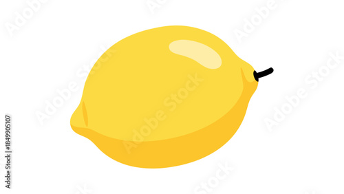 lemon on white background