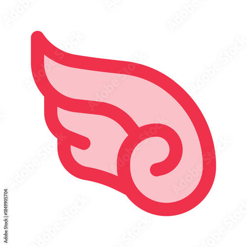 feather outline fill icon