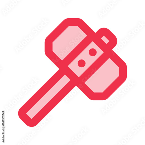hammer outline fill icon