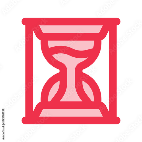 hourglass outline fill icon