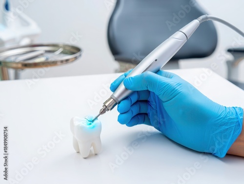 Dental procedure with dental drill
