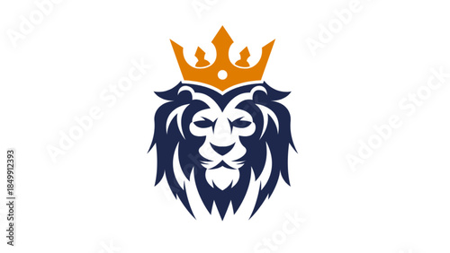 Vector illustration a head lion