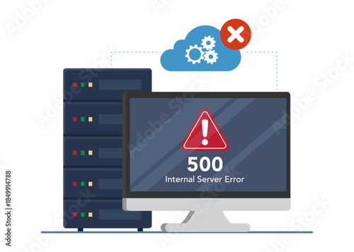 500 Internal Server Error stock illustration