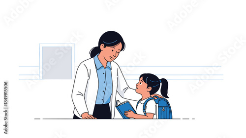 A caring mother helps her young daughter with a book, offering guidance and support as she learns and grows in a nurturing environment.