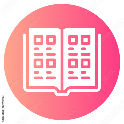 yearbook gradient icon