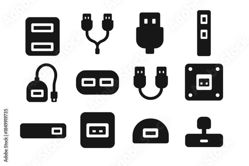 Hinge frame icon tile vector usb splitters rim dot cable loop bar