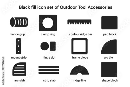 Bar outdoor block tool icon shape landscaping leveling slab vector hinge icons