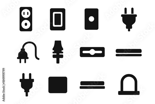 Head line extension protector arc vector icon slab hinge ablack stationery icons