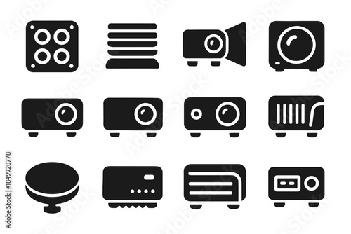 Beam cooling vector grid icon zone projector base ridge structured led plate