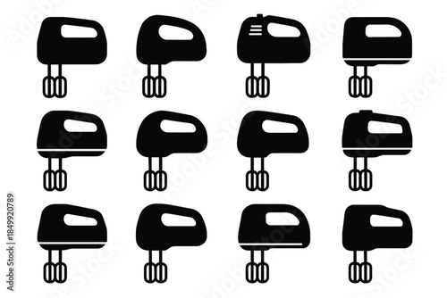 Strip vector icon hand icons structural block cable vented mixer panel shell