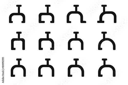 Cable compact icon icons ridge edge pad vector mount clip arc strip