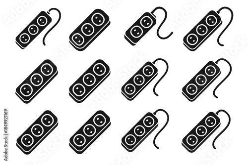 Arcs icons frame surface vector smooth power panel strip compact ridge support