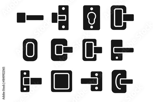 Icon drawer pad ridge latch strip support slab vector stabilizer arm band