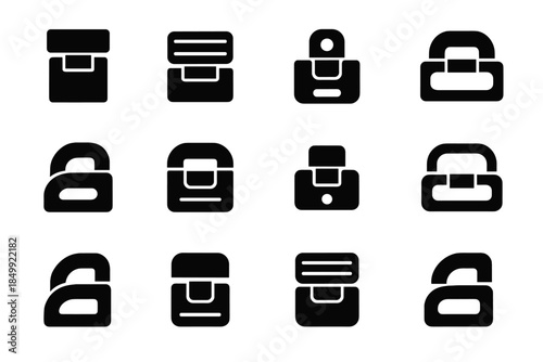 Icon grill plate ridge line vector joint contour pad arc hinge press