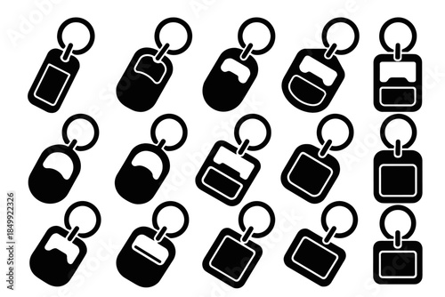 Modern line contour mount vector icons ridge icon slab keychain ring arc