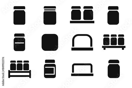 Panel vector ridge spice icon slab walls rack tile contour body compact