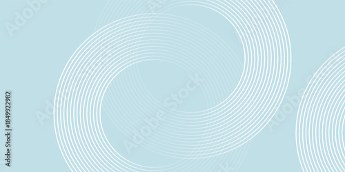 Modern abstract background. Glossy white gradient circle lines. Minimal geometric pattern. Simple graphic elements. Futuristic concept. Suitable for cover, poster, banner, brochure, eps10.