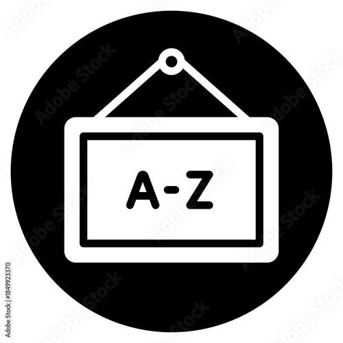 alphabet glyph icon