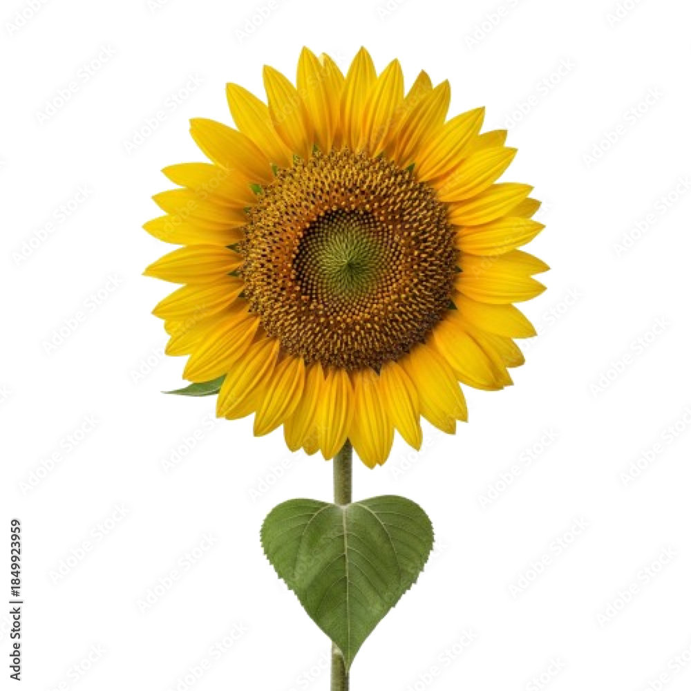 Obraz premium vector sunflower isolated on white background