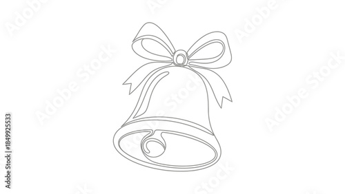 minimalist abstract bell line art