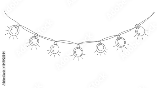 string lights, hanging bulbs