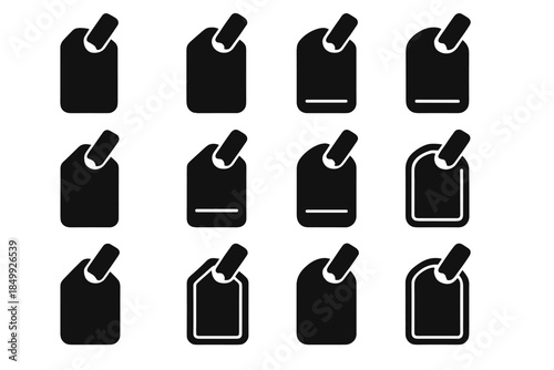 Vector reinforced icons minimal arc slot curve travel edge icon bar micro