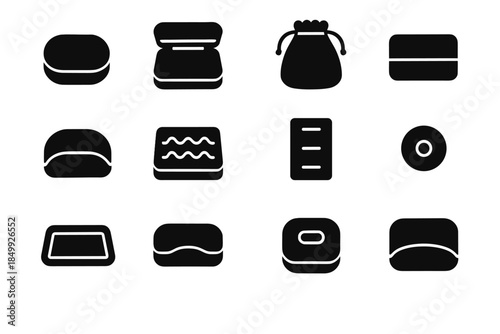 Accessory icons line divider closure top trim vector outline grid icon small